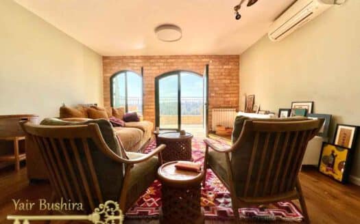Abu-Tor -Amazing 3 BR + office | Gorgeous view | Fully furnished